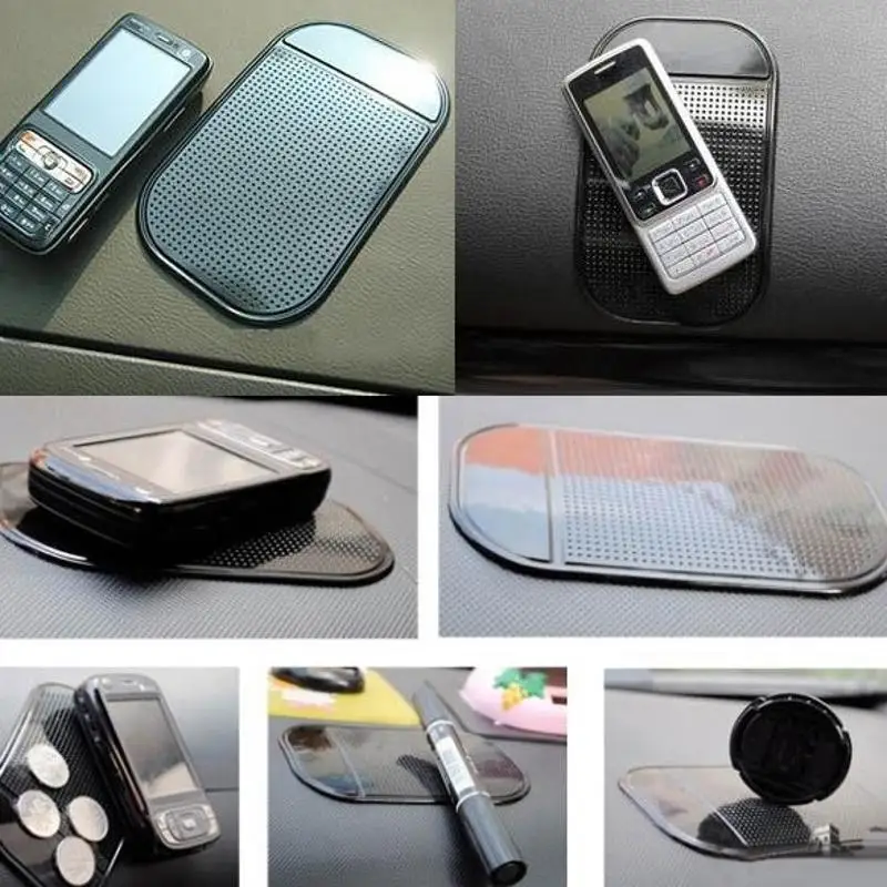 

Car Non-Slip Magic Sticky Anti-Slip Mat Glass Dash Mat Rubber Gel Mat Cushion for iPhone 4G 4S iPod Brand New Black Auto Interi