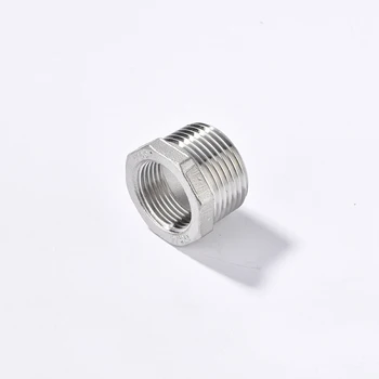 

1/4" 3/8" 1/2" 3/4" 1" 1-1/4" 1-1/2" BSP Male To Female Thread 201 Stainless Steel Reducer Bushing Reducing Pipe Fitting
