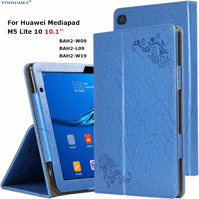 Чехол для Huawei MediaPad M5 lite 10 чехол подставка из искусственной кожи mediapad m5 BAH2 W19/L09/W09 +