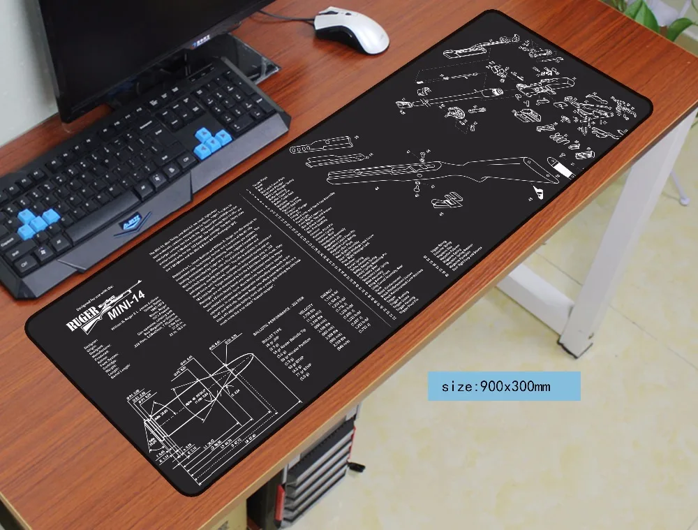 large desk mini14 mouse pad 90x30mm pad to mouse notbook computer