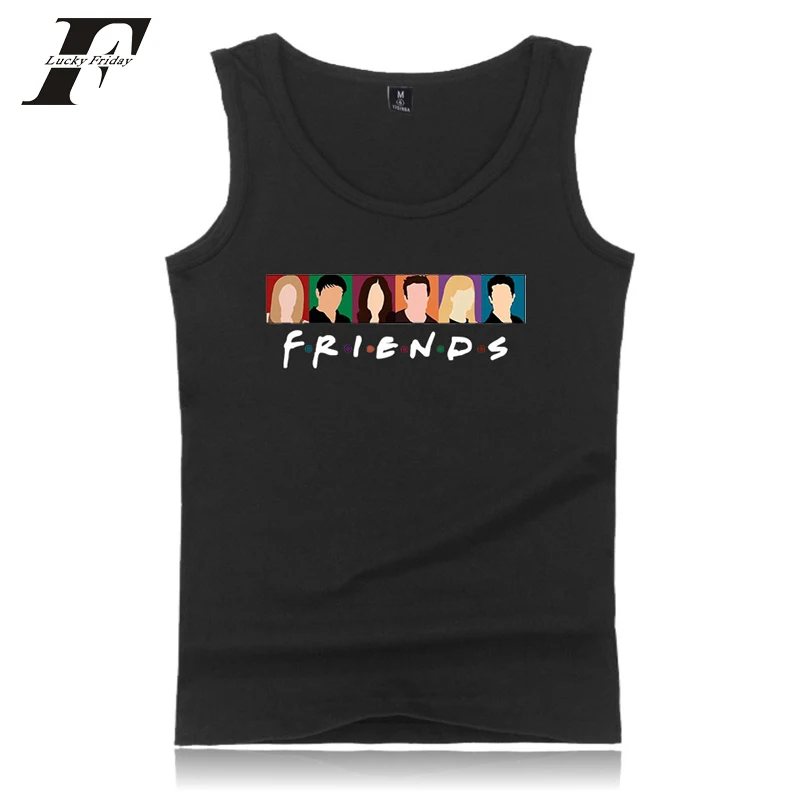 

LUCKYFRIDAYF 2018 Friends Idol Ill Be There For You print Fashion Tank Top Summer Fashion Casual Sleeveless Vest Clothes
