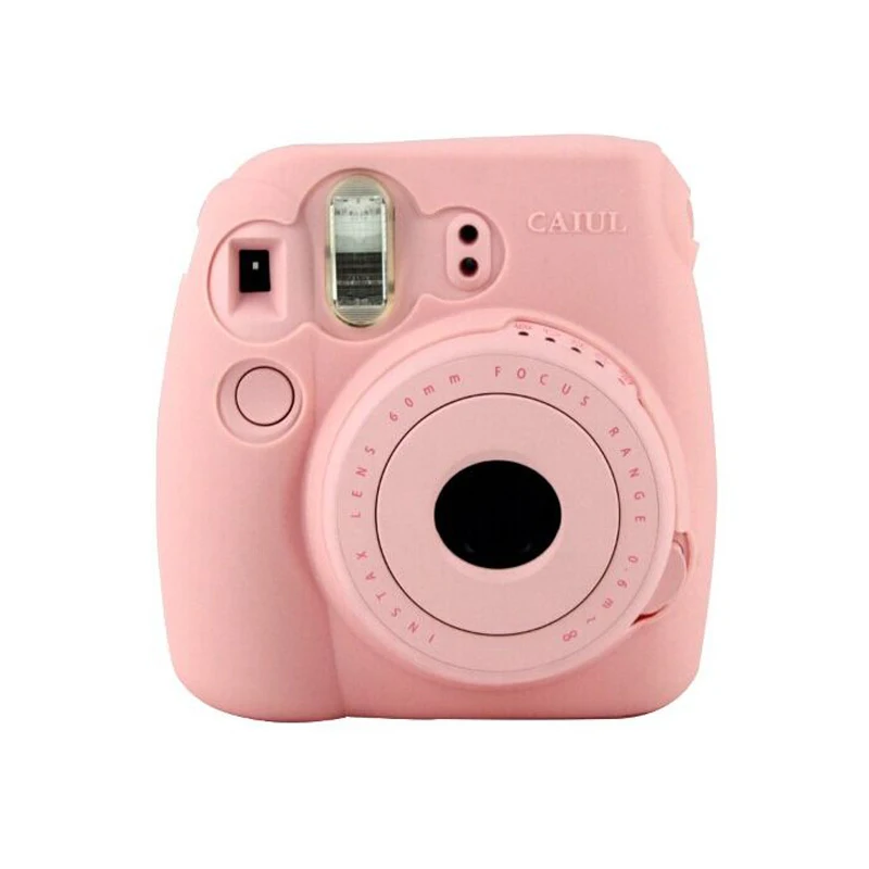 

Top Deals CAIUL Noctilucent Camera Soft Case Skin Cover For fujifilm Instax mini 8 Pink