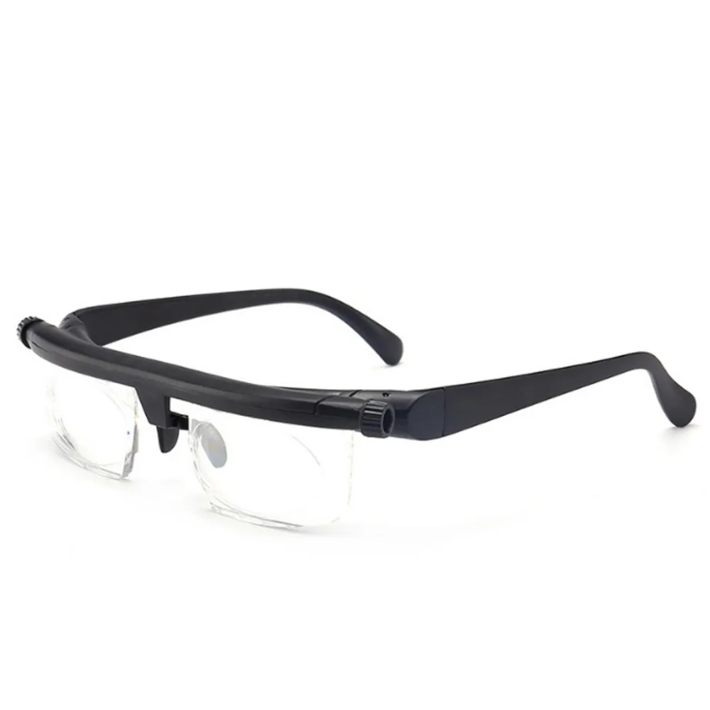 Регулируемые очки без рецепта линзы для близоруких дальнозорких компьютерное чтение вождения унисекс очки Прямая поставка
