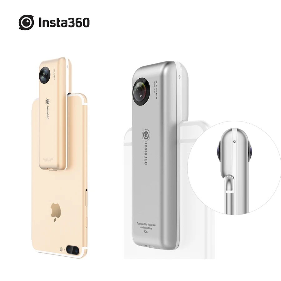 

Insta360 Nano 3K HD 360 Panoramic Camera VR Camera 210 Degree Dual Wide Angle Fisheye Lens 360 Camera for iPhone 7 7+ 6 6s 6+