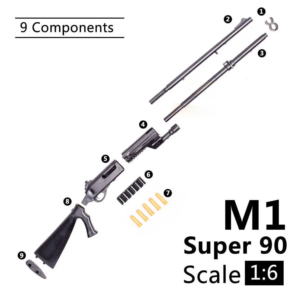 1:6 1/6 Scale 12 inch Action Figures Accessory Benelli M1 Super 90 Soldier Parts Model Guns Use For 1/100 MG Bandai Gundam Gift