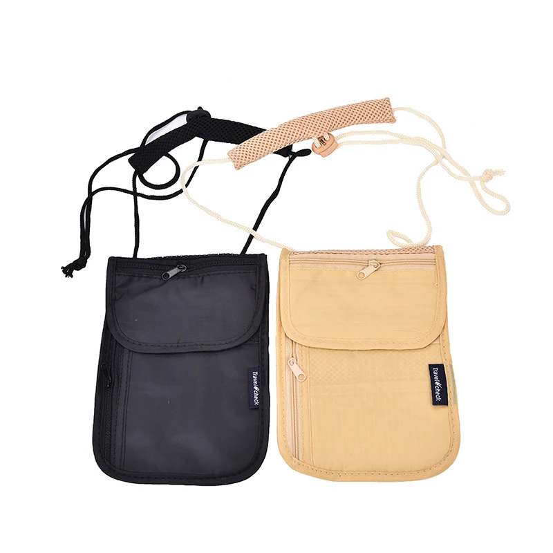 

Secure Passport Organizer Holder Bag Neck Pouch Money Cord Clothes Wallet