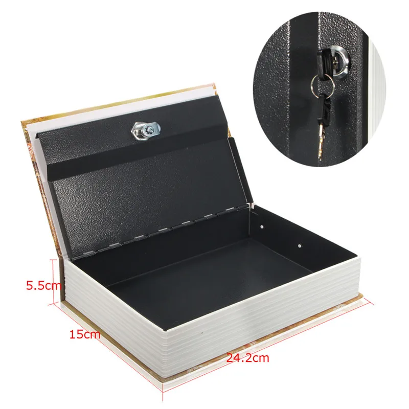 Jewellery key Locker For Kid Gift Mini Safe Box Book Money Hidden Secret Security Safe Lock Cash Money Coin Storage