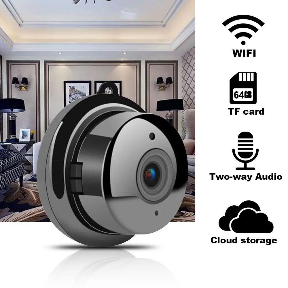 

MINI WIFI 1080P IP Camera Wireless CCTV Infrared Night Vision Motion Detection Two way audio home security camera cloud storage