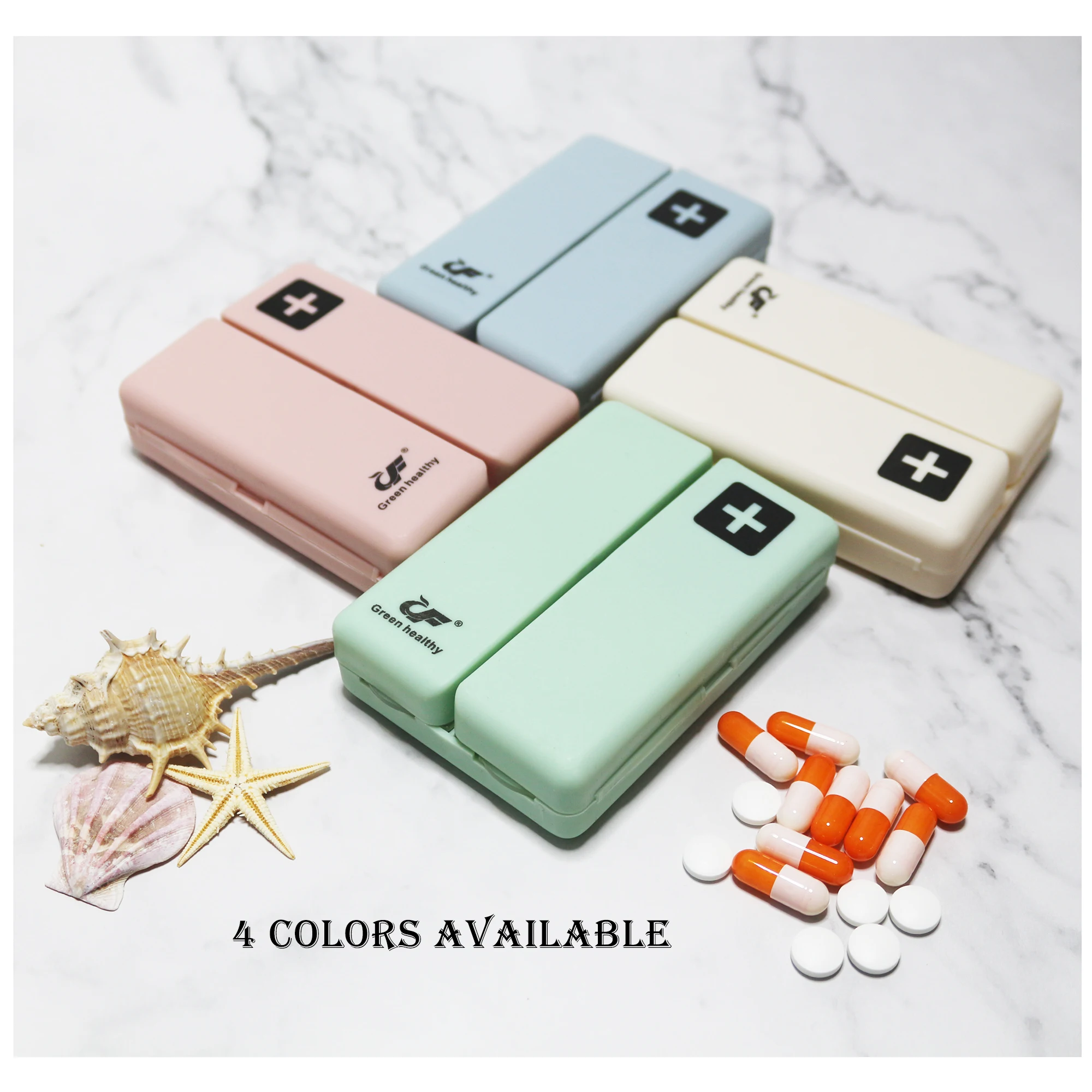 

Pill Box Foldable Container Drug Tablet Storage Travel Case Holder Mini Cute Plastic 7 Days Pill Box Medicine Case Organizer