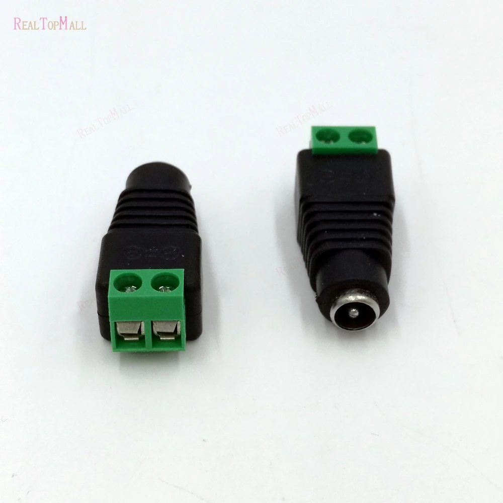 Coax Cat5 To Bnc DC Power Male jack plug DC female Connector plug adapter Av BNC UTP for CCTV Camera Video Balun