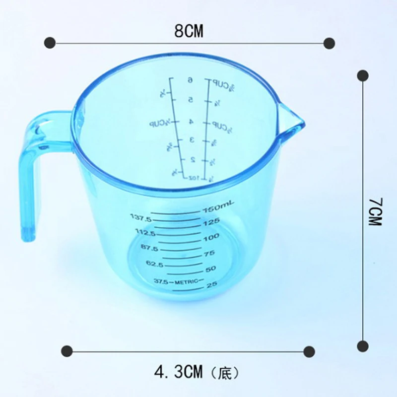 150 мл Пластиковые весы мерный стакан кухонные измерительные инструменты кухонный инструмент для выпечки аксессуары измерительные чашки для выпечки