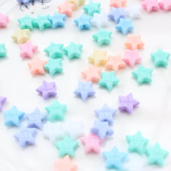 

100pcs 11mm Baby pastel Color Star Bead Acrylic Plastic Resin Bracelet Necklace Jewelry Making Finding