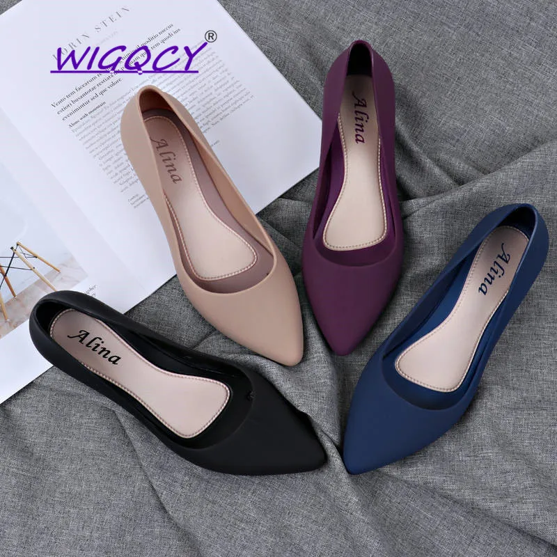 Pointed Shallow Wedges pumps women shoes 2019 spring autumn shoes women Elegant Casual Work Low heel Slip Casual ladies shoes