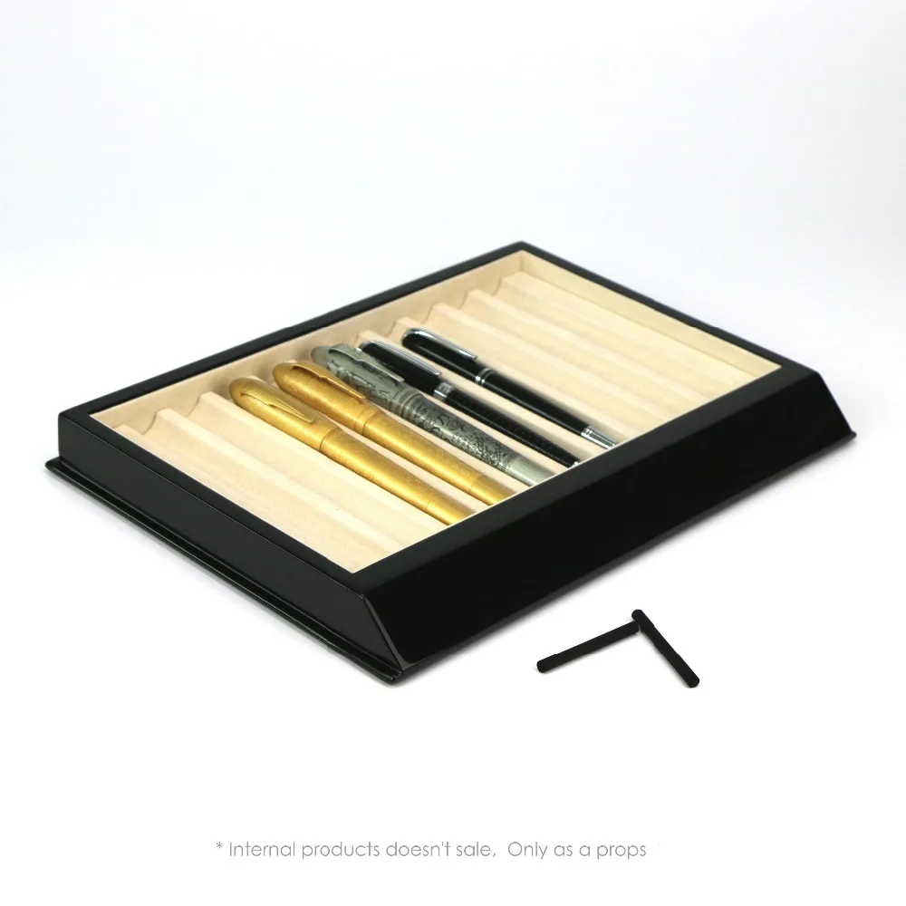Деревянная ручка Дисплей Держатель Пенал 10 шт. ручка поднос деревянный Deluxe упаковка коробки для ручек