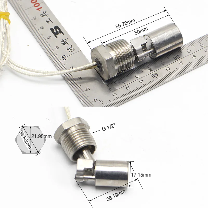 Liquid Water Level Sensor Mini Type 220V Stainless Steel Float Switch