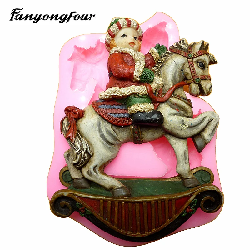 Baby Riding Shape Fondant baking chocolate silicone mold for cake decorating tools Craft Molds Baby Mold Baby Riding Shape Fondant baking chocolate silicone mold for cake decorating tools Craft Molds Baby Mold