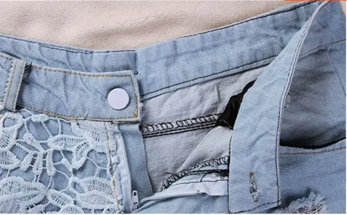 Комплект из 2 предметов, Новое поступление, летние джинсовые шорты для девочек Женский розовый кружевной джинсовый жилет в стиле пэчворк и шорты джинсовые шорты с потертостями, 72401