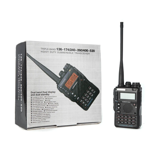 JJCC UV 8DR Two Way Radio Professional Triple Bands Walkie Talkie 128 Channels Triple Bands 3