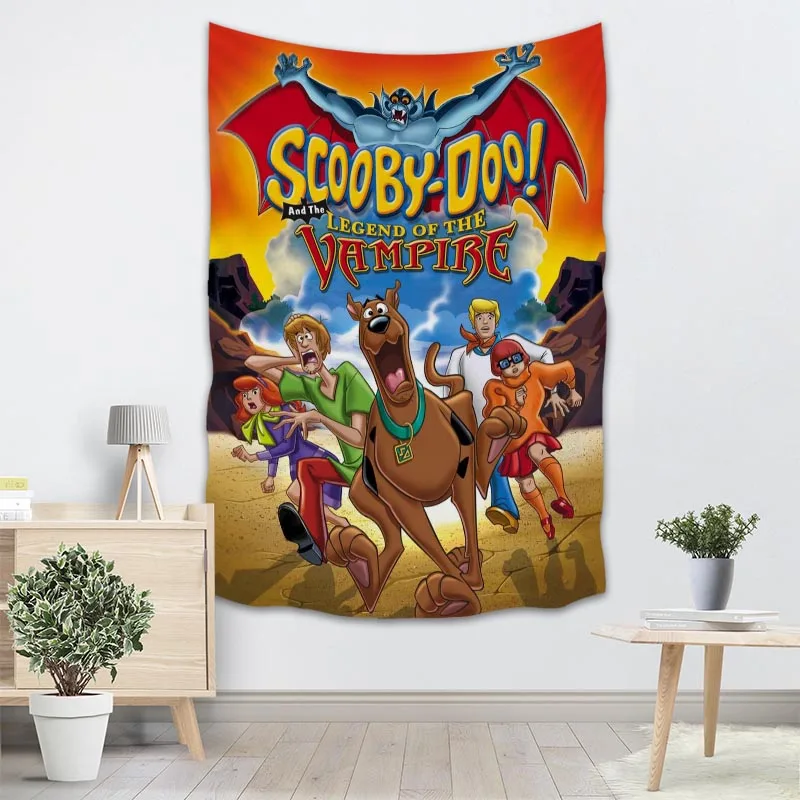 Пользовательский гобелен Scooby-Doo на стену, вечерние украшения, художественный Декор для дома, пляжное полотенце, одеяла на заказ - Цвет: 6