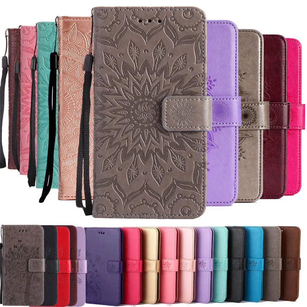 

honor 8a pro 8c 8x Magnetic Flip Book case for huawei Honor 8C 8X 8A pro Embossed Pattern Leather Wallet Stand Cover phone Case