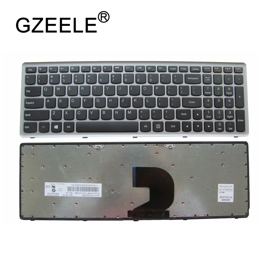  GZEELE  US Keyboard For Lenovo Ideapad Z500 Z500A Z500G P500 P500A Laptop US English laptop keyboar