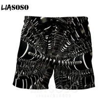 Модные повседневные мужские и женские футболки в стиле панк с механическим двигателем для отдыха, спортивные пляжные тренировочные брюки в стиле Харадзюку, шорты E866