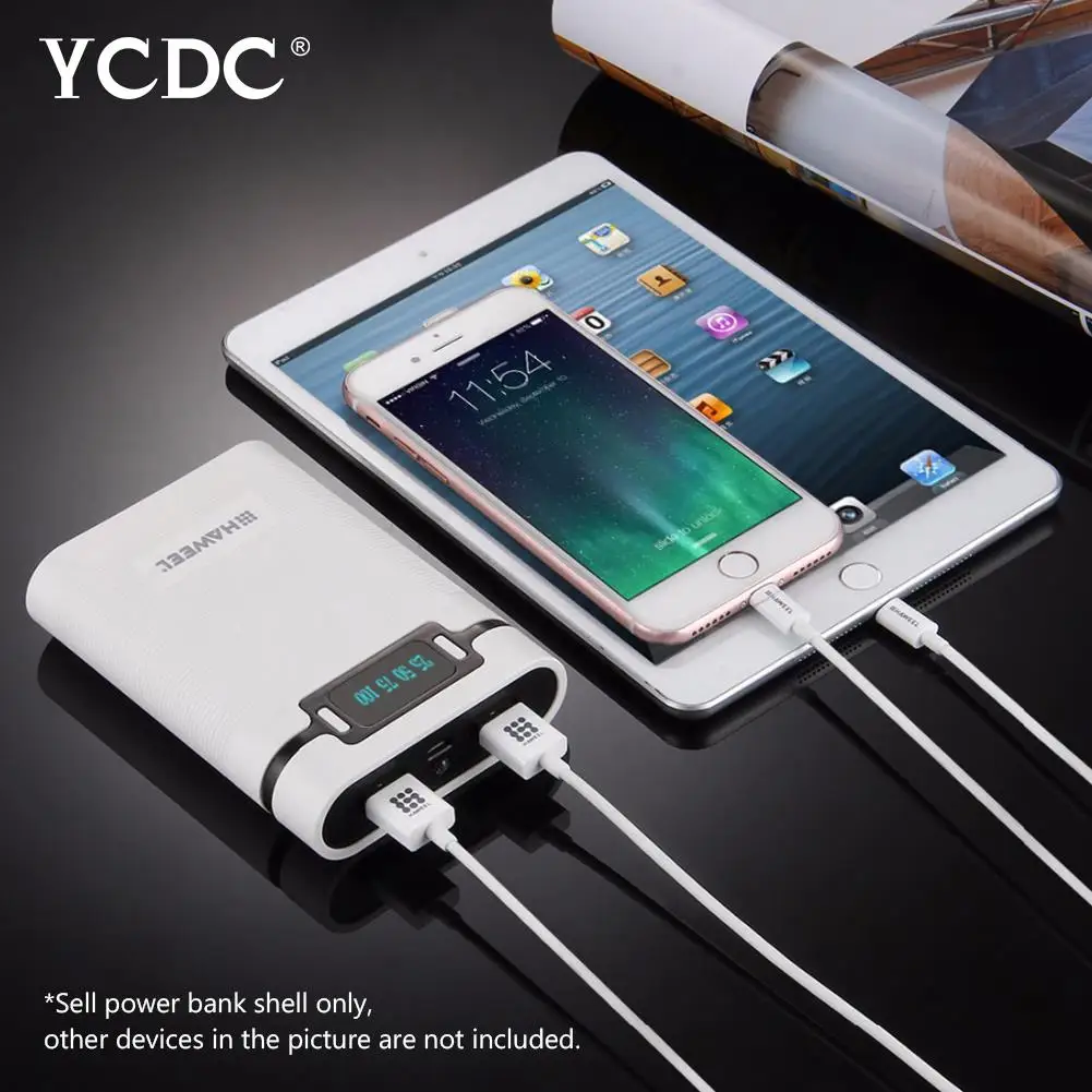 5600 mAh/10000 mAh 18650 батарея банк питания 5 V фонарик USB зарядное устройство коробка