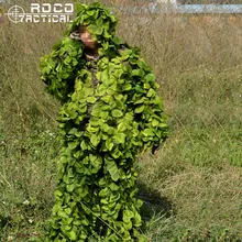 ROCOTACTICAL Leavy Камо ghillie костюм легкий дышащий камуфляж охоты одежда 