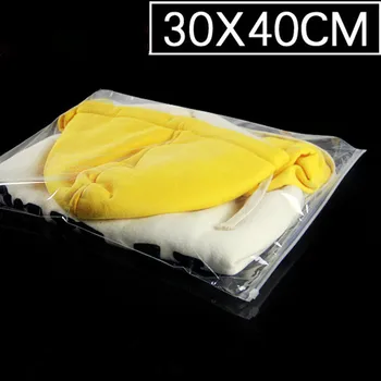 

50pcs 30*40CM Resealable Transparent Zip Lock Pouch Clear LDPE Plastic Zipper Bag