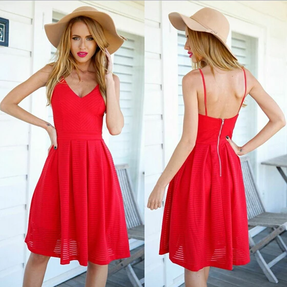sexy red summer dresses