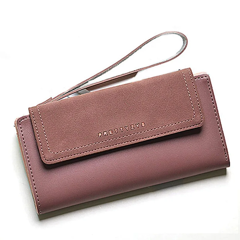 

2018 Nubuck Women Wallets Vintage Long Women's Wallet Fashion Card Holder Coin Purse Pocket Women Wallet Female Clutch Wristlet