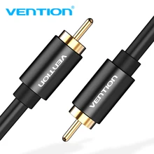 Tions RCA Audio Kabel 1m 1,5 m 2m RCA zu RCA Stecker auf Stecker Stereo Video Kabel Metall typ Koaxial Kabel für TV Verstärker DVD