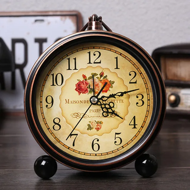 Creative Alarm Clock Silent Home Decor Europe Electronic Desk Clocks