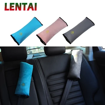 

LENTAI For Jeep renegade wrangler grand cherokee Mazda 6 cx-5 Fiat 500 punto 1PC Car seat Child sleep safety belt shoulder pads