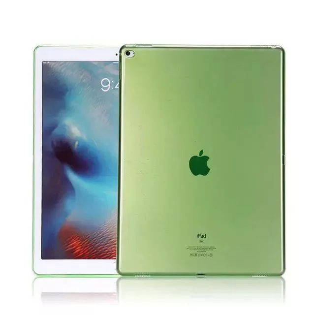 Для Apple iPad Air 2 Ipad 6 Чехол funda силиконовый мягкий ТПУ для iPad Air 2 Чехол прозрачный для iPad 6 Задняя Крышка планшета - Цвет: Green