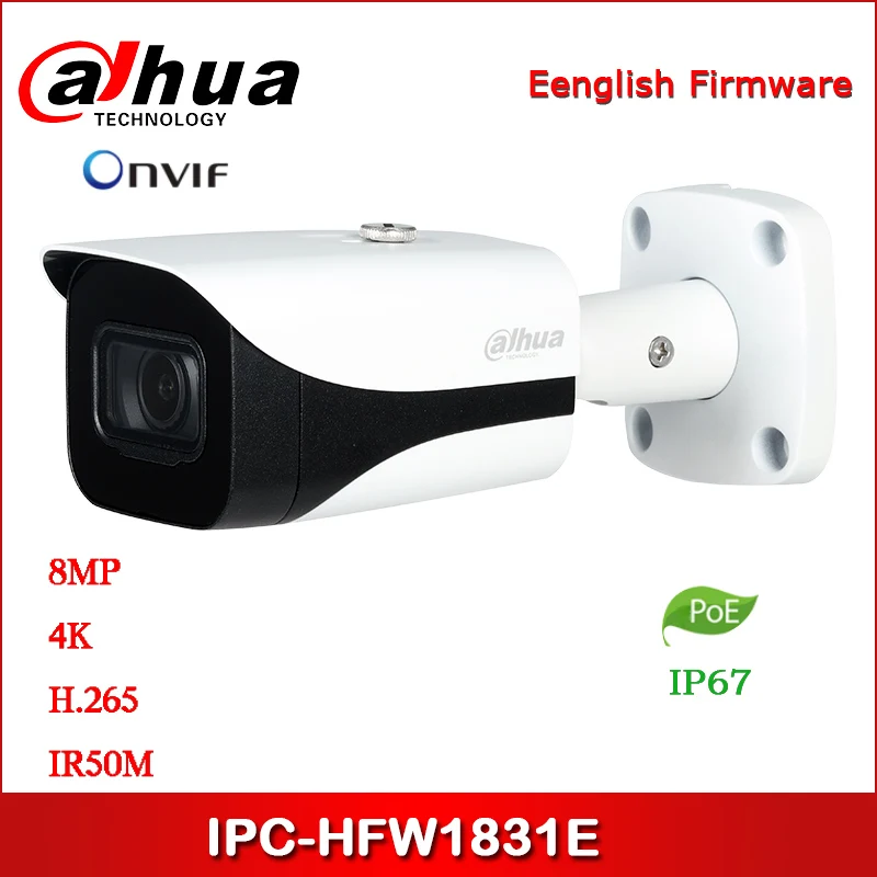 

Dahua IP camera 8MP IPC-HFW1831E security camera with POE network camera