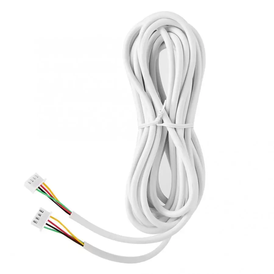 

4 Core 15m Round White Flexible Copper Cable for Video Door Phone Intercom System 2019