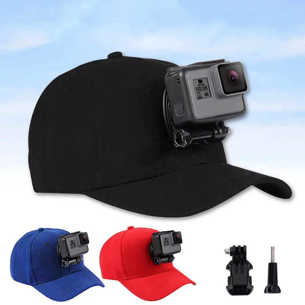 HOT Outdoor Sun Hat Baseball Cap with Quick Release Buckle Mount for GoPro Go Pro Accessories HV99 | Спорт и развлечения