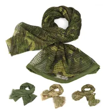 Открытый боевой походный Камуфляжный тактический шарф для увеличения длинного наружного многоцелевой камуфляжная сетка хлопок