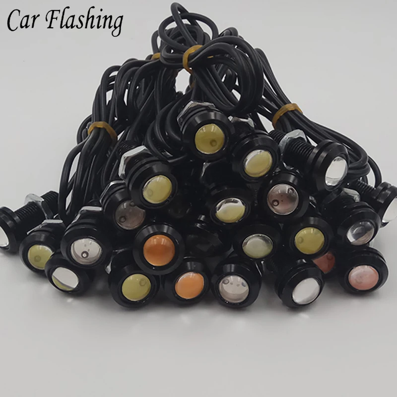 

10 pcs 12V LED 18mm Eagle Eye Light High Power lamp Daytime Running Light parking lights Auto Fog bulb Backup DRL car styling
