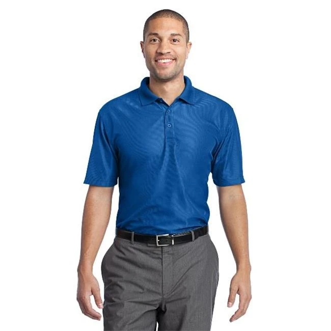 Port Authority K512 Performance Vertical Pique Polo T-Shirt Blue Jewel - Small