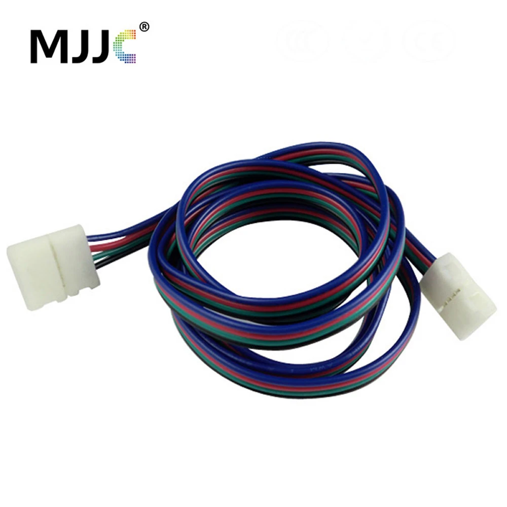 RGB LED Strip Connector 4 Pin 10MM Solderless Extension Cable Connector  Free Welding 1M for 5050 RGB LED Stripe Light|rgb led strip connector|led  strip connectorstrip connector - AliExpress