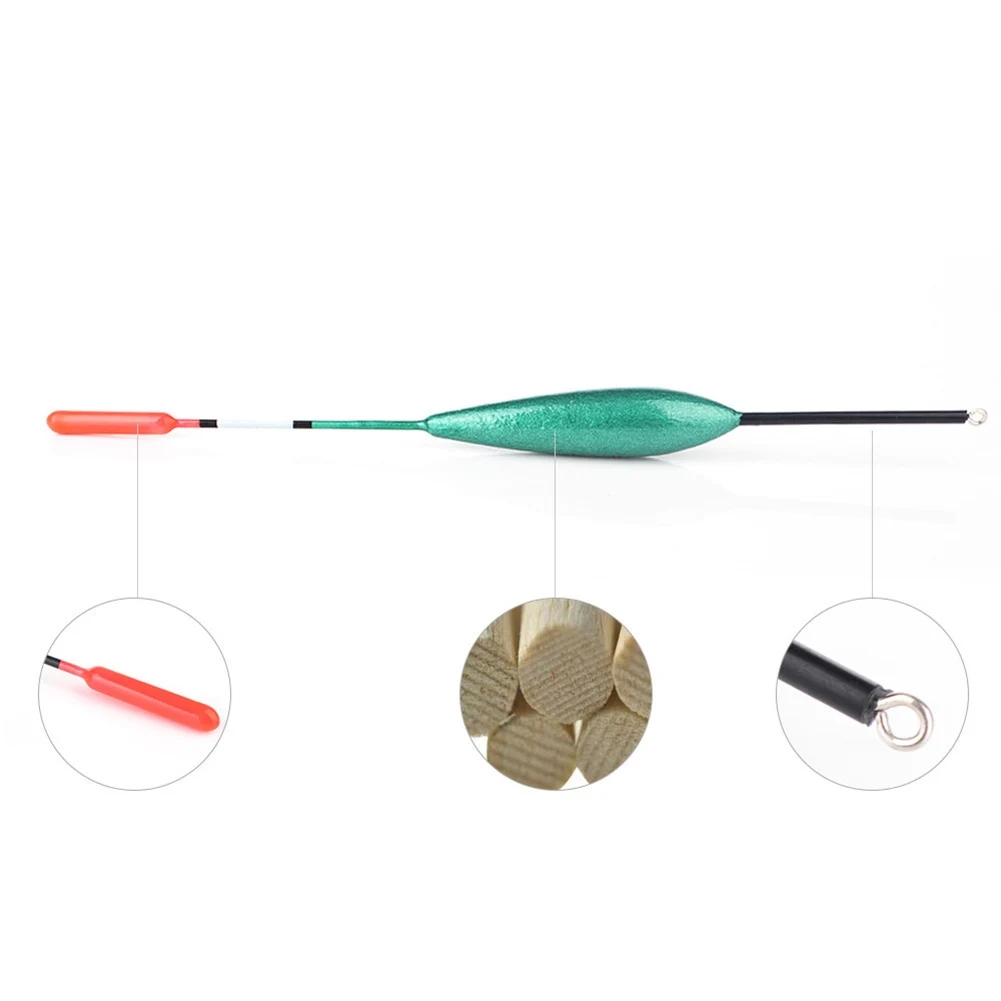 

10pcs Fishing Floats Set Wood Buoy Bobber Stick for Fish Tackle Buoy Accessories ALS88