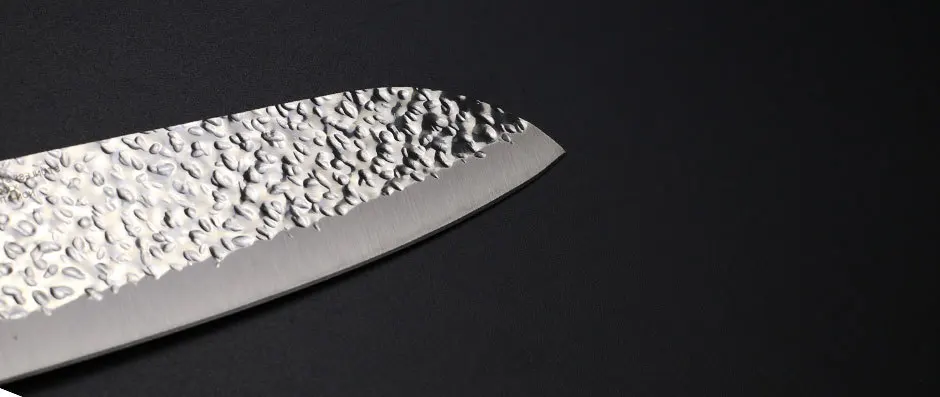 Кухонный нож шеф-повара Santoku нож для мяса фрукты овощи ножи 7 дюймов X50CrMoV15 японский резак из нержавеющей стали с резиновой ручкой