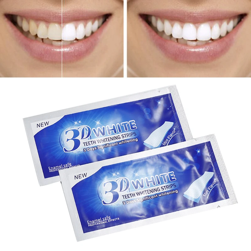 Мужские/женские 3D белые Гелевые полоски для отбеливания зубов, набор для отбеливания зубов, полоски для отбеливания зубов, предметы первой необходимости, гигиена полости рта, уход TSLM2