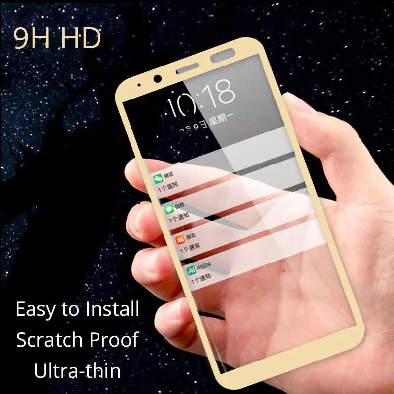 Защитная пленка для экрана телефона Samsung J6 2018 SM-J600F 5 6 ''полное покрытие