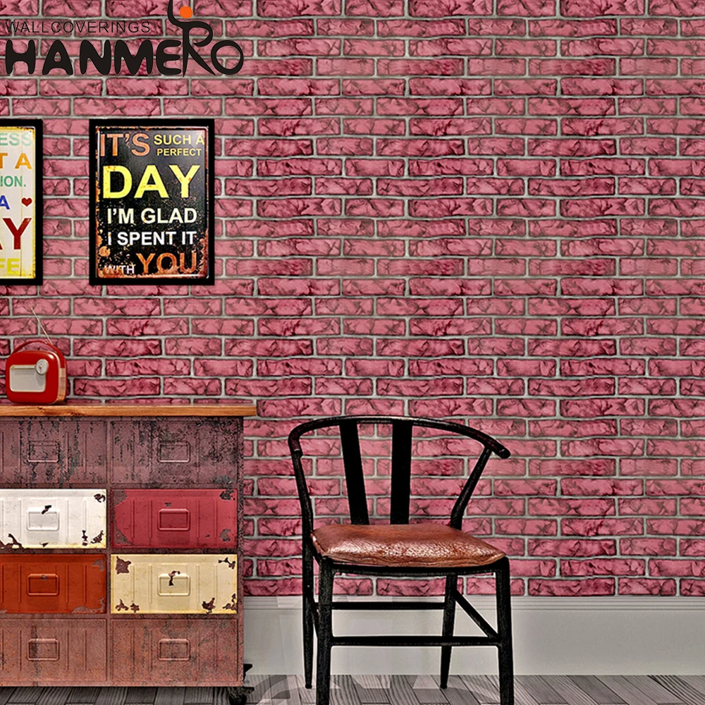 HANMERO Peel Stick Brick wallpaper, Self Adhesive Glue WallPapers for