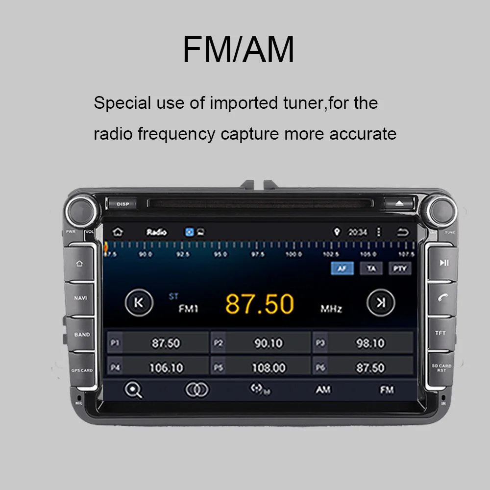 Clearance 2DIN RAM 4GB Android 9.0 Car DVD Car multimedia player For V W SAGITAR/JATTA/PASSAT B7/Tape Recorder Radio Audio Stereo GPS Navi 5