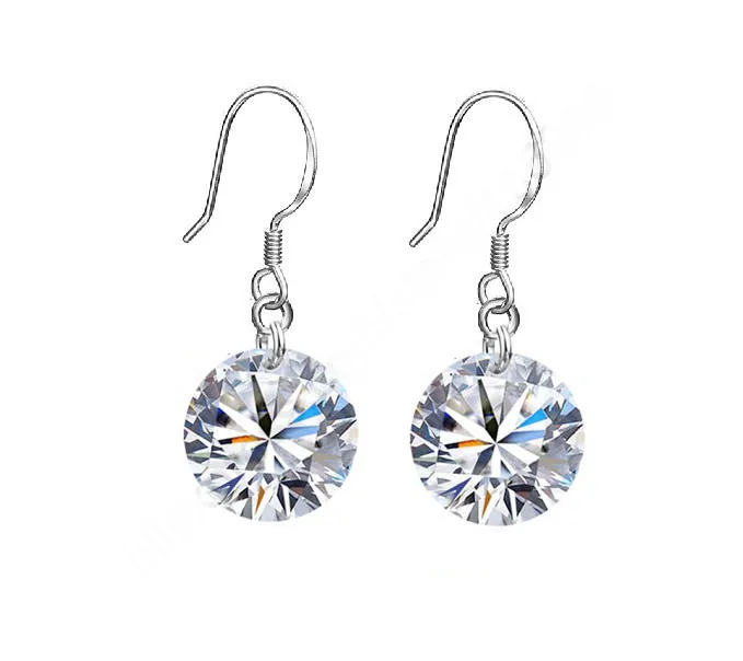 

Женские серьги из серебра 925 пробы, с фианитом