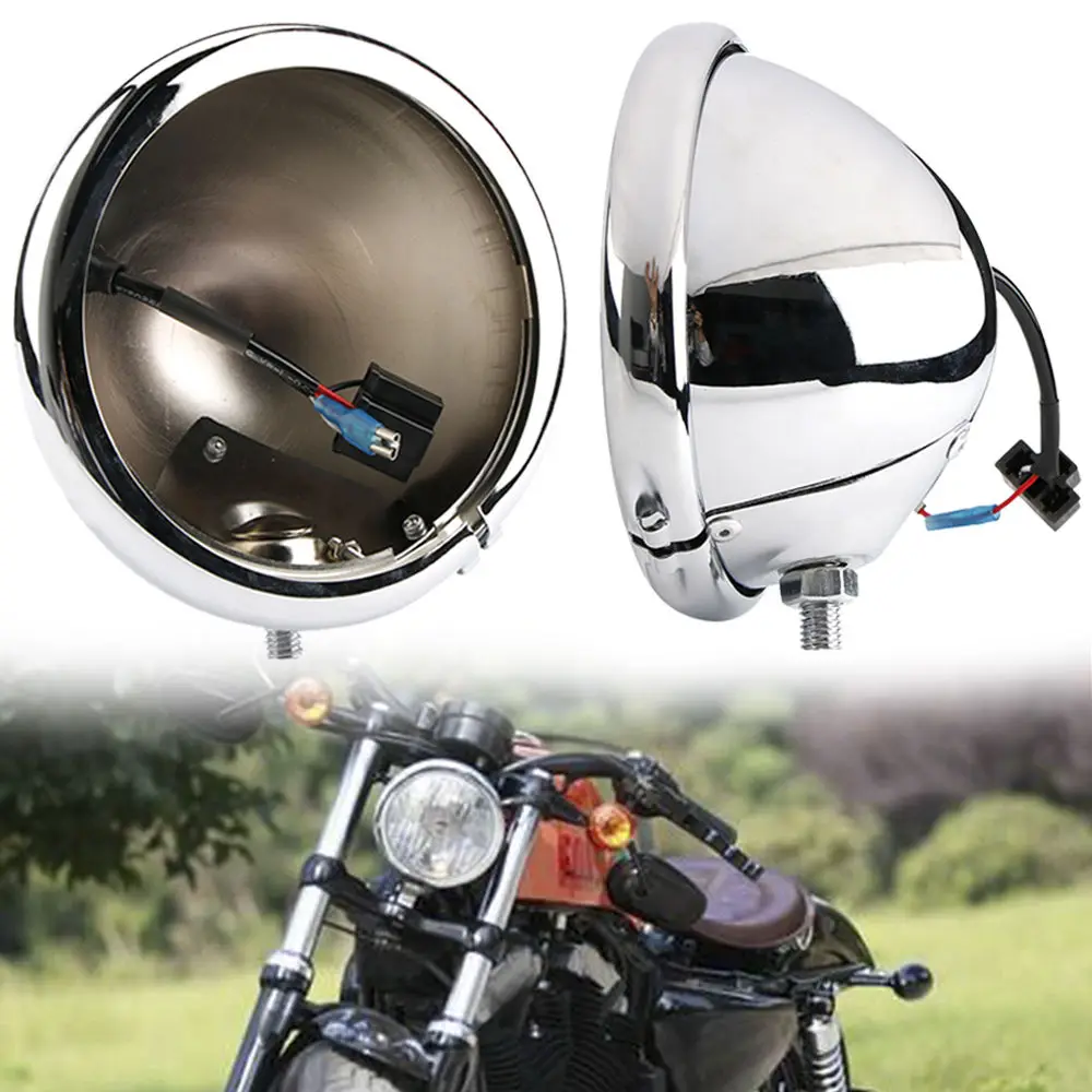 Для Harley Softail Sportster XL 1200 XL883 Dyna таможенные мотоциклисты 5 3/4 дюйма корпус фары ковша